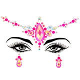 3D Acrylic Glitter Rhinestone Temporary Sexy Face Tattoo Sticker DIY Kids Holiday Party Masquerade Body Facial Jewelry Tattoo