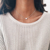 Fashion Tiny Heart Choker Necklace for Women Short Chain Shape Pendant Collares Necklace Ethnic Bohemian Jewelry Kolye Gift