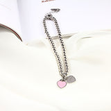 charms heart bracelet for women bangles beads femme gifts for women female stainless steel jewelry bracelet friendship bracelet