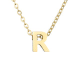 316L Stainless Steel Initial Necklace For Women Choker Chain Custom Letter Name Pendant Jewelry Wholesale