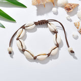 Mtcytea Bohemia Natural Shell Anklets for Women Foot Jewelry Summer Beach Barefoot Bracelet Ankle on Leg Chian Ankle Strap Accessories