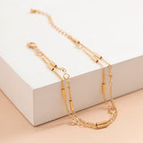 Boho Simple Metal Link Ankle Anklet Bracelet Summer Beach Women Fashion Barefoot Foot Jewelry Accessories Leg Chain New