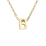 316L Stainless Steel Initial Necklace For Women Choker Chain Custom Letter Name Pendant Jewelry Wholesale