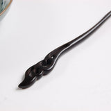 New Ancient Chinese Hairpin Sticks Carving Blackwood Simple Step Shake Vintage Hanfu Dress Wooden Hair Forks Clips Accessories