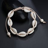 Mtcytea Bohemia Natural Shell Anklets for Women Foot Jewelry Summer Beach Barefoot Bracelet Ankle on Leg Chian Ankle Strap Accessories