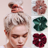 New 37Colors Korea Velvet Scrunchie Elastic Hair Bands Solid Color Fashion Headband Ponytail Holder Hair Ties Hair Accessoires