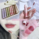 Mtcytea Iced Tea Mirror Lip Glaze Watery Lip Gloss Waterproof Lasting Transparent Jelly Liquid Lipstick Womon Beauty Makeup Lip Cosmetic