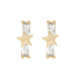 Lost Lady New Ins Inlaid Colorful Zircon Earrings Cute Gold-plated Zircon Stud Earrings For Women Girls Fashion Piercing Jewelry