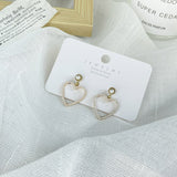 New Vintage Japan Korean Hoop Earrings For Women Handmade Sweet Simulated Pearl Circle Jewelry Pendientes Gifts