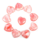 10pc/set Natural Heart Shaped Crystals Stones Mini 2cm Ornaments Reiki Rose Quartz 7 Chakras Energy Healing Gemstones Home Decor