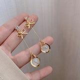 Alloy Earrings for Women Fashion Long retro Tassel Jewelry Pearl Earrings Jewelry accessories