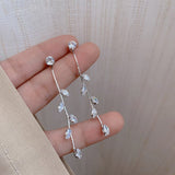 Alloy Earrings for Women Fashion Long retro Tassel Jewelry Pearl Earrings Jewelry accessories