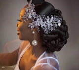 YouLaPan HP282 Wedding Headband Alloy Flower Leaf Hair Tiara Rhinestone Headpiece Bridal Headwear Hair Accessories Head Jewelry