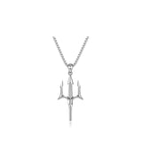 Neptune Trident Necklace Men's Tide Brand Niche High Design Sense  Style