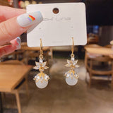 New Fashion Trend Unique Design Symphony Mermaid Ji Love C Ring Earrings Ladies Senior Jewelry Couple Birthday Gift Wholesale