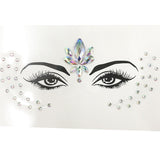 3D Sexy  face tattoo stickers Temporary tattoos  glitter fake tattoo  rhinestones for woman  Party face Jewels tatoo