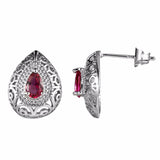 Mtcytea Earring Piercing Jwelry For Women Boho Indian Vintage Jewelry Schmuck Orecchini Earing Brincos Dangle Pink Earrings Kolczyki