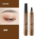 Mtcytea 0.01mm Ultra Fine Eyebrows Pencil Waterproof Sweat-proof Liquid Eyebrow Pen Long Lasting Professional Makeup Eye Cosmetics