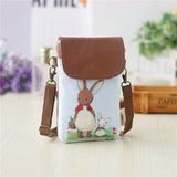 New Girls Canvas Messenger Bag Women Small Mobile Phone Bag Simple Casual Female Shoulder Bag