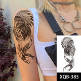 1pc Animal Lion Women Waterproof Temporary Tattoos Fake Stickers Arm Sun Art Black Cross Jesus 3D Praying Fashion Decoration