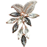 CINDY XIANG Big Crystal Flower Large Grape Pins and Brooches Wedding Jewelry Bijouterie Corsage Dress Coat Accessories