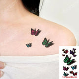 Waterproof Temporary Tattoo Sticker 10.5*6 cm butterfly fish tatto stickers flash tatoo fake tattoos for girl women