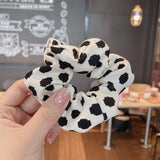 New Knitted Hair Scrunchie Headband for Women Solid Color Velvet Elastic Hair Bands Rings Girls Hair Accessories Headwear