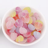 10pcs Colorful Heart Shape Soft Candy Charms Cute Kawaii Resin Pendant Drop Charms for Earring Bracelets Jewelry Making Supplies