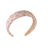 South Korea INS pink bright pleated flower plate wide-brimmed headband female pressure hairpin hairaccessories headband headband