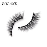 Mtcytea 3D Handmade Mink Eyelashes Brown Thick Long Faux Eyelash Natural Messy Cross Lashes For Lash Extension New  Makeup Tools