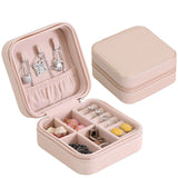 PU Jewelry Organizer Display Travel Jewelry Case Boxes Travel Portable Jewelry Box Storage Organizer Earring Holder Gifts