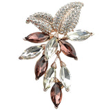 CINDY XIANG Big Crystal Flower Large Grape Pins and Brooches Wedding Jewelry Bijouterie Corsage Dress Coat Accessories