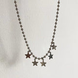 Crystal Star Necklace for Women Vintage Beaded Chains Stainless Steel Necklaces Pendants Fashion Aesthetic Y2k Jewelry