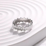 1 Trendy Stainless Steel Rings for Women Flower Heart Adjustable Finger Ring Fashion Party Jewelry Geometric Aesthetic Open Ring