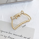 Women Girls Geometric Metal Hair Claw Clip Clamps Hair Crab Diverse Shape Hair Clip Hairpin Large Size Hair Accessories Gifts