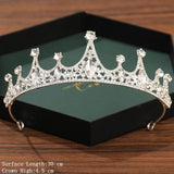 Silver Color Crown and Tiara Wedding Hair Accessories For Women  Crown For Bridal Crystal Rhinestone Diadema Tiaras Bride Crown