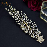 A53 Newest Design Bridal Comb Luxury Diamond Wedding Headband Tiaras for Women Hair Jewelry Bride Headpiece Wedding Accessories