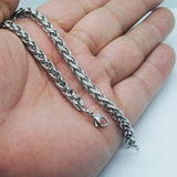 Mtcytea 19-25cm Classic Curb Cuban Bracelet For Men Jewelry Stainless Steel Dragon Link Chain Bracelets Hand Jewelry Anklet Gifts