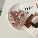 New Knitted Hair Scrunchie Headband for Women Solid Color Velvet Elastic Hair Bands Rings Girls Hair Accessories Headwear