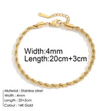 Stainless Steel Delicate Anklet for Women Gold Color Chain Anklet Bracelets on The Leg Do Not Fade Anklet Jewelry Women