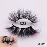 3D Mixed Color Mink Lashes Wholesale Beauty Natural Individual Eyelashes Fluffy Lash Extension mix pink blue dramatic lash