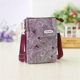 New Girls Canvas Messenger Bag Women Small Mobile Phone Bag Simple Casual Female Shoulder Bag