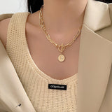 DAXI Trendy Gold Color Chain Necklaces For Women Punk Collar Boho Chokers Necklaces For Women Jewelry Aesthetic Thick Necklace