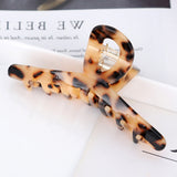 New Acetate Hair Claws Crab Clamps Charm Claw Clips Women Girls Leopard Hair Clips Retro Cross Hairdress Hair Styling Tool