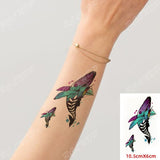 Waterproof Temporary Tattoo Sticker 10.5*6 cm butterfly fish tatto stickers flash tatoo fake tattoos for girl women