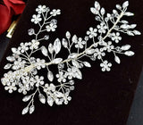 A338 Luxury Full Rhinestone Wedding Hair Clips Bridal Headwear Bride Headpiece Party Prom Hair Accessories Girl Women Headband