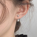 Fashion Stud Earrings For Women White Heart Drip Oil Earrings Pearl Earring Fine Jewelry Wholesale