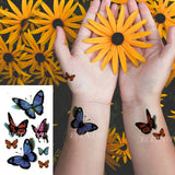 Waterproof Temporary Tattoo Sticker 10.5*6 cm butterfly fish tatto stickers flash tatoo fake tattoos for girl women