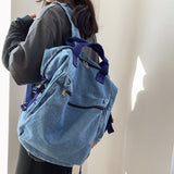 Women Denim Travel Backpack Female Schoolbag School Bags For Teenage Girls Mochilas Feminina Bookbag Bag Pack Sac A Dos Bagpack