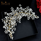 A338 Luxury Full Rhinestone Wedding Hair Clips Bridal Headwear Bride Headpiece Party Prom Hair Accessories Girl Women Headband